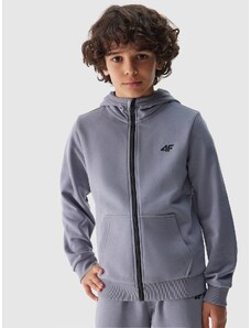 4F Sportinis atsegamas džemperis su gobtuvu berniukams - mėlynas