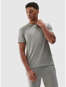4F Vyriški T-shirt regular lygūs marškinėliai - pilki