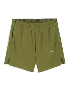PUMA Sportinės kelnės rusvai žalia / balta