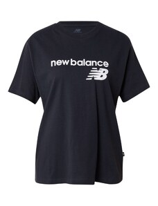 new balance Marškinėliai juoda / balta