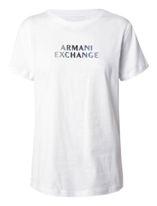 ARMANI EXCHANGE Marškinėliai dangaus žydra / nefrito spalva / juoda / balta