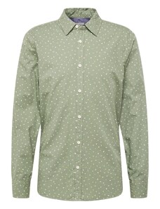 MUSTANG Marškiniai 'ELMORE' pastelinė žalia / balta