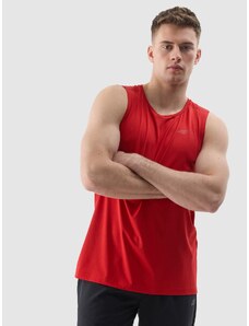 4F Vyriški treniruočių tank top greitai džiūstantys marškinėliai iš perdirbtos medžiagos - raudoni