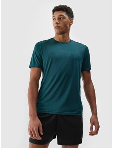 4F Vyriški greitai džiūstantys bėgimo marškinėliai - jūros žalios