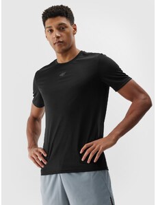 4F Vyriški greitai džiūstantys bėgimo marškinėliai - juodi