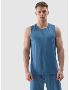 4F Vyriški tank top treniruočių marškinėliai iš perdirbtos medžiagos - mėlyni