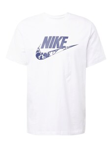 Nike Sportswear Marškinėliai 'FUTURA' ultramarino mėlyna (skaidri) / balta
