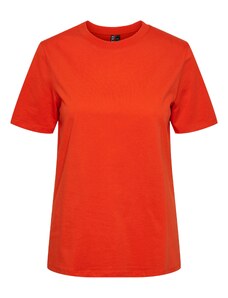 PIECES Marškinėliai 'RIA' tamsiai oranžinė