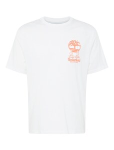 TIMBERLAND Marškinėliai oranžinė / balta