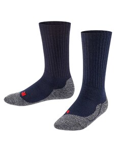 FALKE Sportinės kojinės 'Active Warm' nakties mėlyna / margai pilka / raudona