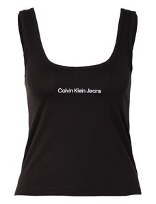 Calvin Klein Jeans Palaidinė be rankovių juoda / balta