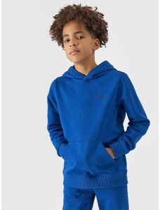 4F Sportinis neatsegamas džemperis su gobtuvu berniukams - kobalto spalvos