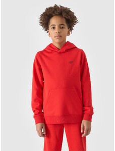 4F Sportinis neatsegamas džemperis su gobtuvu berniukams - oranžinis