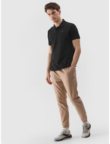 4F Vyriškos casual jogger kelnės - smėlio spalvos