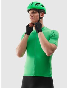 4F Vyriški atsegami dviratininko marškinėliai - žali