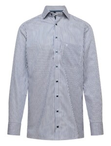 OLYMP Dalykinio stiliaus marškiniai tamsiai mėlyna jūros spalva / balkšva