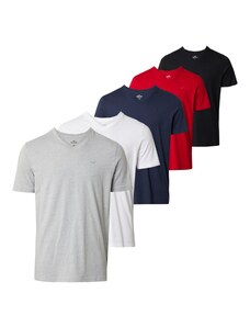 HOLLISTER Marškinėliai tamsiai mėlyna / margai pilka / raudona / juoda / balta