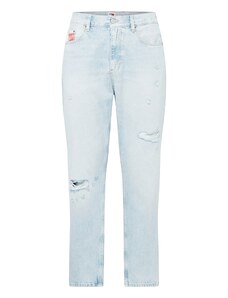 Tommy Jeans Džinsai 'Isaac' tamsiai (džinso) mėlyna / šviesiai raudona / balta