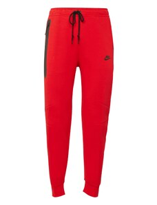Nike Sportswear Kelnės 'TCH FLEECE' raudona / juoda