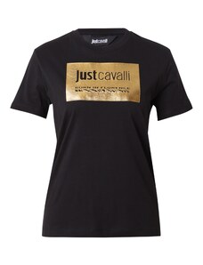 Just Cavalli Marškinėliai auksas / juoda