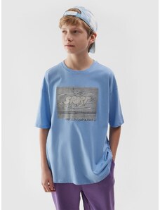 4F T-shirt marškinėliai su grafika berniukams - mėlyni