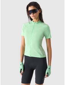 4F Moteriški atsegami dviratininko marškinėliai - žali