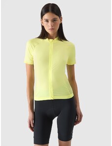 4F Moteriški atsegami dviratininko marškinėliai - geltoni