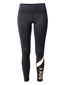 ROXY Sportinės kelnės 'RISE & VIBE' smėlio spalva / juoda / balta