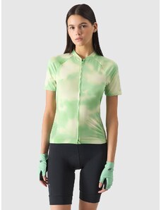 4F Moteriški atsegami dviratininko marškinėliai - žali