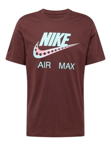 Nike Sportswear Marškinėliai 'DAY FUTURA' kaštoninė spalva / mėtų spalva / ryškiai rožinė spalva