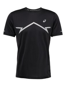 ASICS Sportiniai marškinėliai 'LITE' šviesiai pilka / juoda