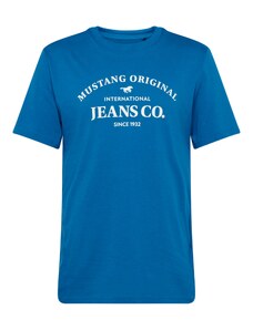 MUSTANG Marškinėliai 'Austin' mėlyna / balta