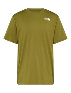 THE NORTH FACE Sportiniai marškinėliai 'FOUNDATION MOUNTAIN LINES' alyvuogių spalva / juoda / balta