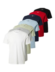HOLLISTER Marškinėliai tamsiai mėlyna / šviesiai mėlyna / margai pilka / pastelinė žalia / raudona / juoda / balta
