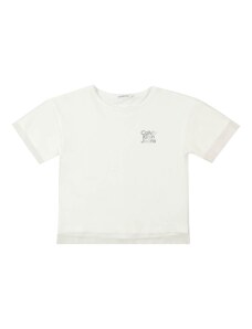 Calvin Klein Jeans Marškinėliai pilka / tamsiai pilka / balta