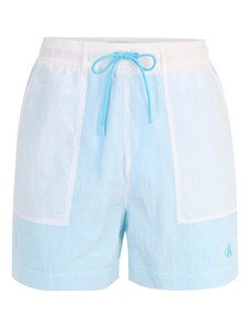 Calvin Klein Swimwear Maudymosi trumpikės šviesiai mėlyna / balta