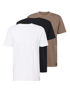 HOLLISTER Marškinėliai brokato spalva / juoda / balta