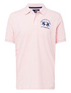 La Martina Marškinėliai tamsiai mėlyna jūros spalva / šviesiai rožinė / balta