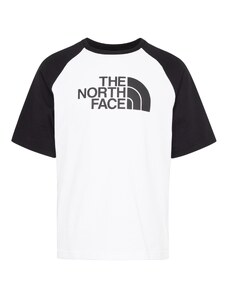 THE NORTH FACE Marškinėliai juoda / balta