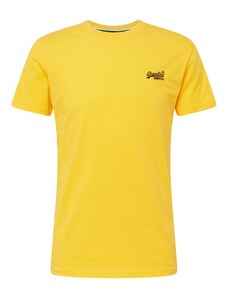 Superdry Marškinėliai geltona / juoda