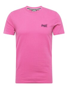 Superdry Marškinėliai tamsiai mėlyna / šviesiai rožinė