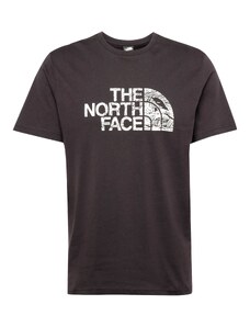 THE NORTH FACE Marškinėliai 'WOODCUT DOME' juoda / balta