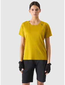 4F Moteriški greitai džiūstantys dviratininko marškinėliai - geltoni