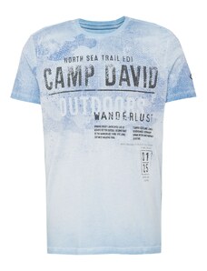 CAMP DAVID Marškinėliai 'North Sea Trail' mėlyna / šviesiai mėlyna / juoda
