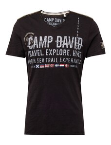 CAMP DAVID Marškinėliai 'North Sea Trail' opalo / raudona / juoda / balta