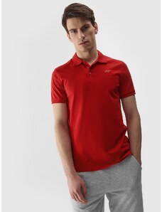 4F Vyriški polo regular lygus marškinėliai - raudoni