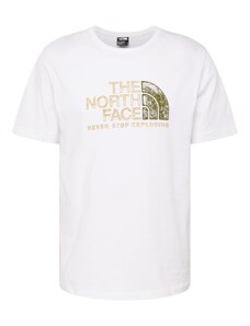 THE NORTH FACE Marškinėliai 'RUST 2' žalia / alyvuogių spalva / balta