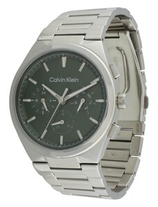 Calvin Klein Analoginis (įprasto dizaino) laikrodis 'DISTINGUISH' tamsiai žalia / sidabrinė