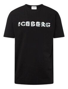 ICEBERG Marškinėliai pilka / juoda / balta