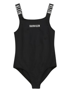 Calvin Klein Swimwear Maudymosi kostiumėlis 'Intense Power' juoda / balta